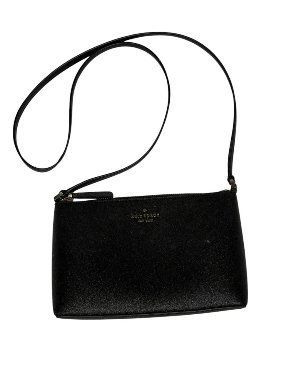 Kate Spade Joeley Glitter Crossbody Bag Purse Black - Picture 2 of 12